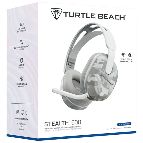 Turtle Beach Stealth 500 Wireless Gaming Headset for PS5/PS4/PC - Arctic Camo