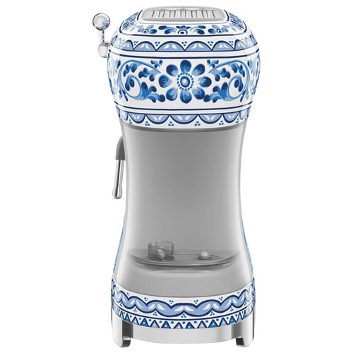 Machine à espresso manuelle de Smeg - Collection Dolce & Gabbana - Bleu Méditerranée