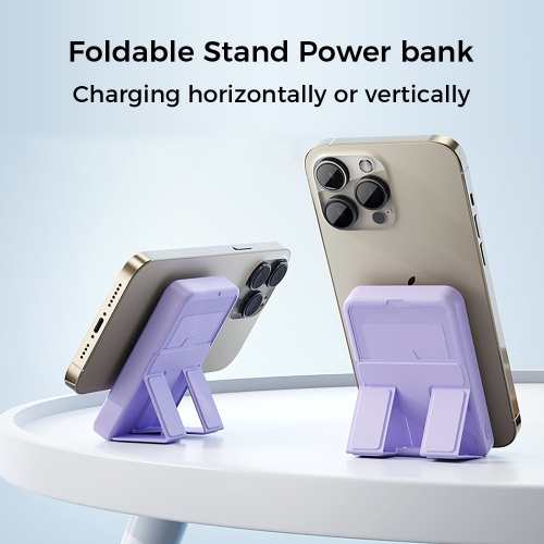 10000mAh Portable Magnetic Wireless Charge Power Bank w/ Phones Stand