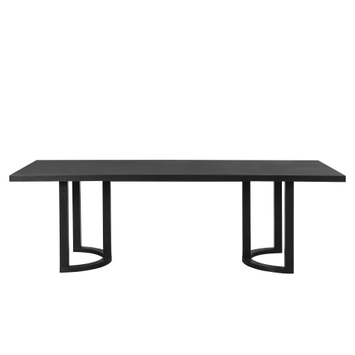 YOULIGHTS 95 Inch Dining Table for 6-8 People, Modern Kitchen Table with U-Shaped Legs, Wooden Rectangular Farmhouse Dinner Furniture for Dining