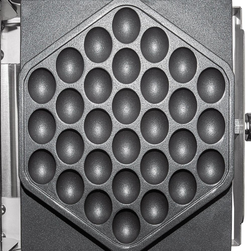 AP-113 Bubble Waffle Maker Machine | Swing Type Bubble Waffle Iron | Improved Manual Thermostat | Nonstick Coating | 110V