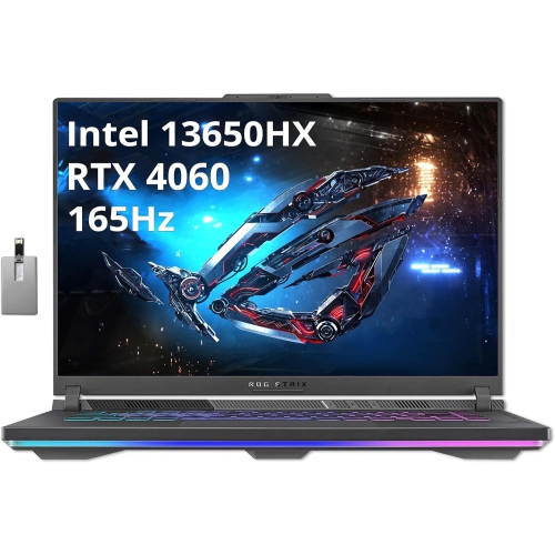 Refurbished - ASUS ROG Strix G16 16'' WUXGA 165Hz Gaming Laptop, Intel Core i7-13650HX, NVIDIA RTX 4060, 2TB SSD, 64GB DDR5, RGB Backlit KB, Win