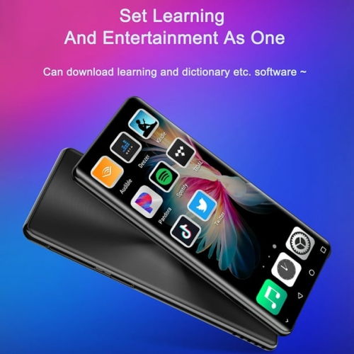 MP4/MP4 player – 4-inch IPS touchscreen, dual-band WiFi, Bluetooth 5.0, expandable memory, Walkman player [2G RAM + 16G storage]