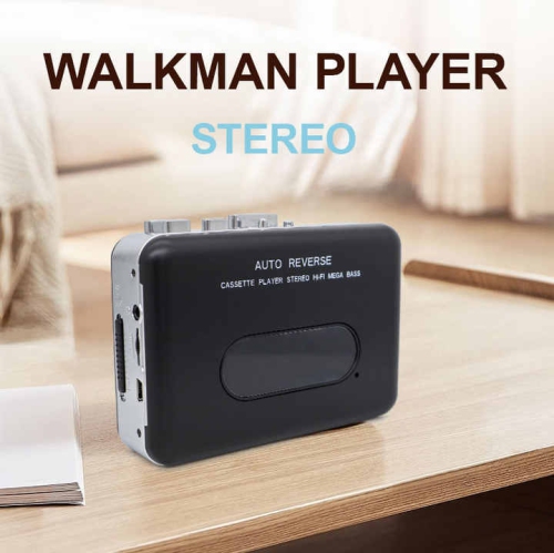 Vintage Walkman Cassette Player - Compact, Fast Forward/Rewind, Headphone Jack