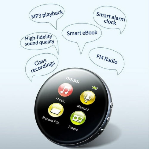 Pocket-sized multifunctional player Mini MP3 player - alarm clock, large storage space, simple and easy-to-use interface 32GB