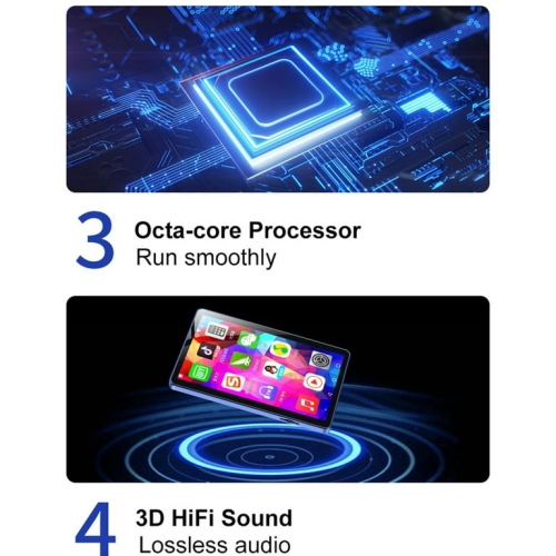 MP3/MP4 player – 4-inch IPS touchscreen, dual-band WiFi, Bluetooth 5.0, expandable memory, Walkman player [2G RAM + 16G storage]