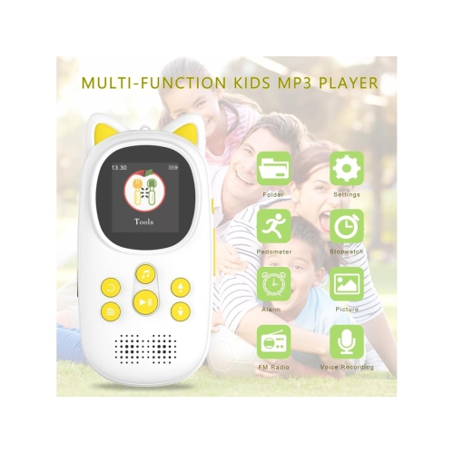 Toddler MP3 player with speaker - 32GB memory, lossless audio, music player, walkman