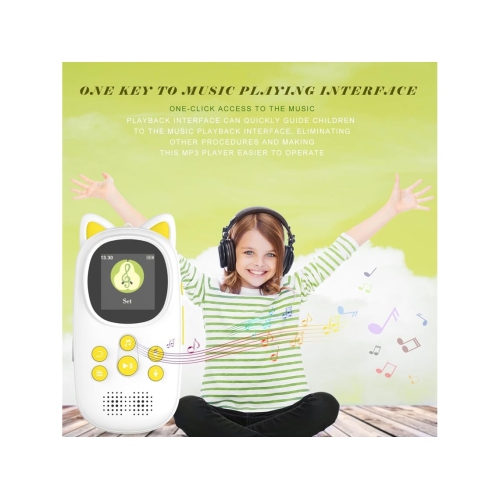 Toddler MP3 player with speaker - 32GB memory, lossless audio, music player, walkman