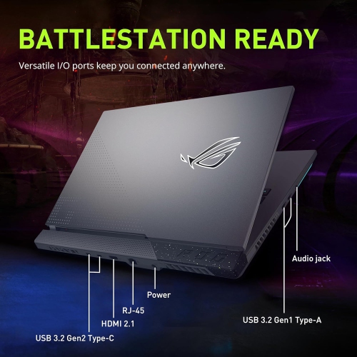 Refurbished - ASUS ROG Strix G17 17.3" 240Hz QHD Gaming Laptop, AMD Ryzen 9 7940HX, 4TB SSD, 64GB DDR5, NVIDIA GeForce RTX 4070, RGB Backlit KB,