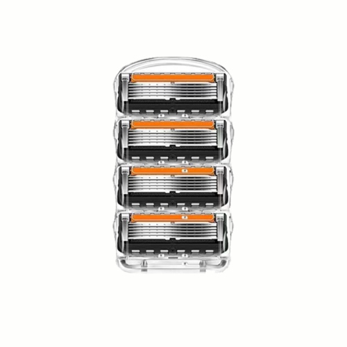 Lame noire à cinq couches Razor mensao 5 couches rasoir manuel 5 têtes porte-couteau 4 têtes [orange]