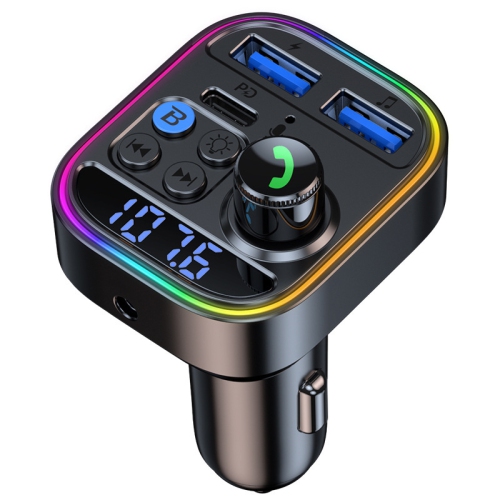 Car MP3 player multi-function bluetooth receiver car USB lossless music fm transmitter