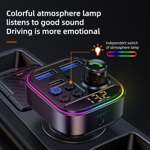 Car MP3 player multi-function bluetooth receiver car USB lossless music fm transmitter