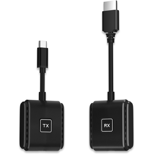 Type-C to HD Wireless Transmitter and Receiver Kit, Screen Mirroring and Display Extender Plug and Play Display Adapter