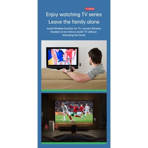 Bluetooth transmitter Bluetooth 5.3 transmitter and receiver Bluetooth transmitter and receiver Supports hands-free calling 3.5 mm headphone jack