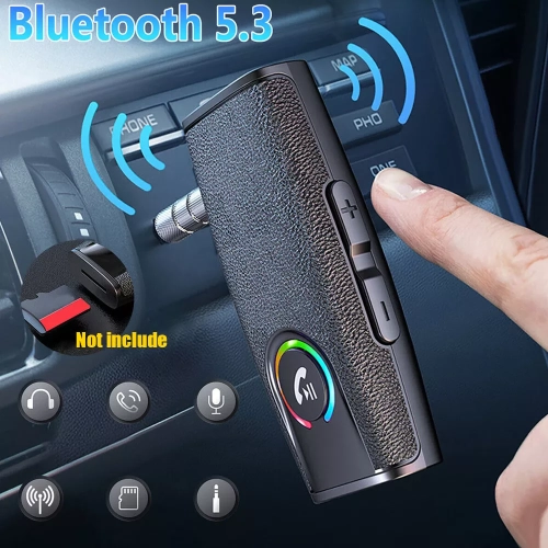Bluetooth receiver audio transmitter wired headphone speaker audio fm car aux converter
