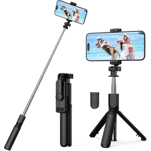YOULIGHTS  Selfie Stick Tripod, Retractable Selfie Stick Tripod \w Wireless Remote Control, for Photograph, Live Streaming, Video, Compatible \w