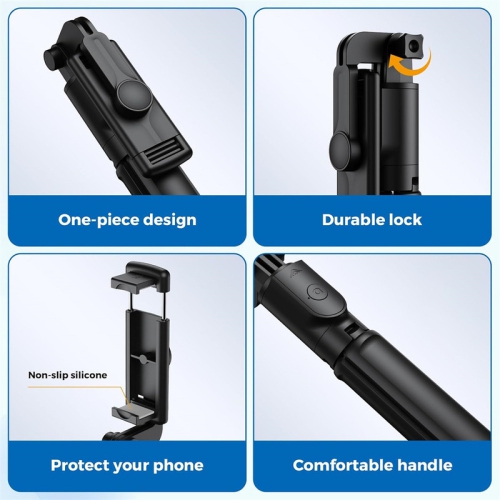 YOULIGHTS Selfie Stick Tripod, Retractable Selfie Stick Tripod with Wireless Remote Control, for Photograph, Live Streaming, Video, Compatible with