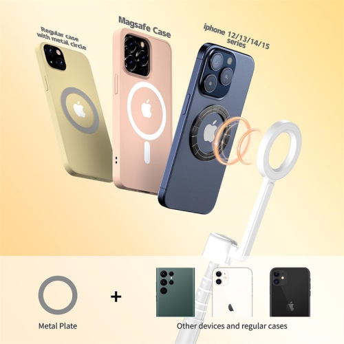 YOULIGHTS Magnetic Selfie Stick Tripod with Remote,54" Phone Tripod Compatible with MagSafe,Fit for iPhone 12/13/14/15 Series,Magsafe Case and Other