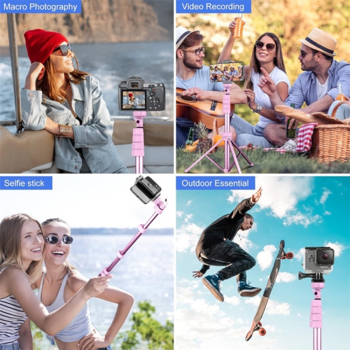 YOULIGHTS 67" Phone Tripod & Selfie Stick, Extendable Cell Phone Tripod Stand with Wireless Remote and Phone Holder, Compatible with iPhone Android