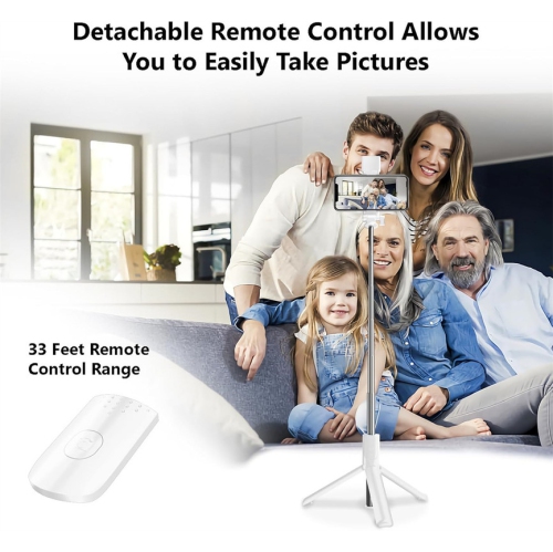 YOULIGHTS Selfie Stick Tripod, 40 in Retractable Tripod for iPhone with Wireless Remote Control & Light, Portable Phone Tripod for Photograph, Live