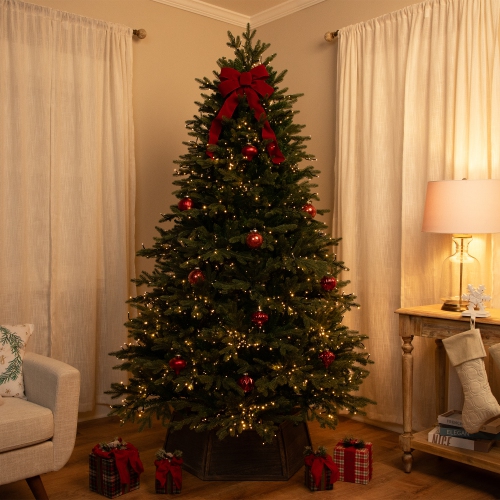 Real Touch™ Pre-Lit Grande Balsam Fir Artificial Christmas Tree - 7.5' Dual Color LED