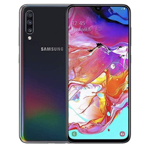 Refurbished - Samsung Galaxy A70 128GB (Canadian Model) SM-A705W 6.7" Screen - Unlocked - Black - NFC Included