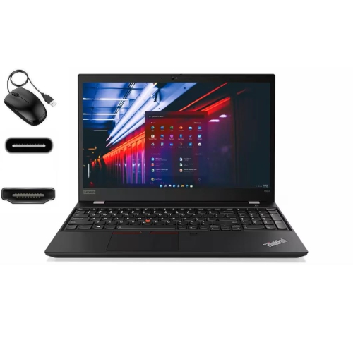 Refurbished Lenovo Thinkpad T590, 15.6 IPS 1080p FHD, Fast Intel Quad-Core i5, Large 16GB RAM, Highspeed 2TB SSD, Webcam & Mic, Free Mouse, Backlit