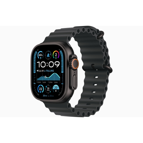 Open Box Apple Watch Ultra 2 49mm Black Titanium Case with Black Trail Loop - Medium/Large