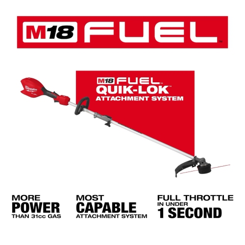 Milwaukee 3016-20ST M18 FUEL Quik-Lok Straight String Grass Trimmer BARE TOOL