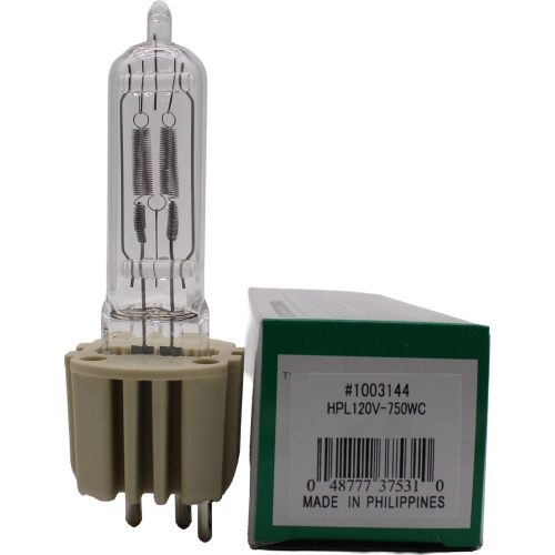 USHIO  HPl 750W 120V+ 300Hr Stage & Studio Lamp 750/120 - 1003144