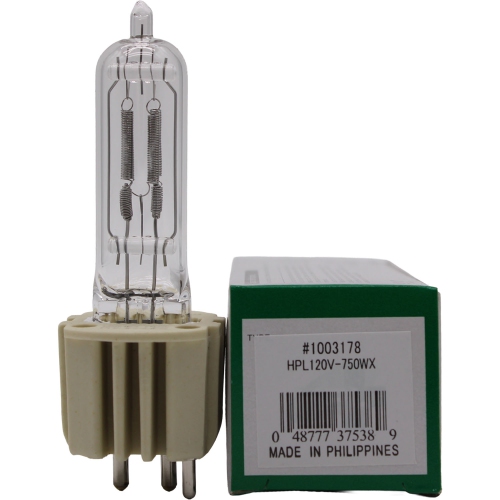 USHIO  HPl 750W 120X+ 1500Hr Stage & Studio Lamp 750/120 - 1003178