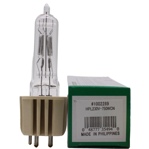USHIO  HPl 750W 230V+ 300Hr Stage & Studio Lamp 750/230 - 1002289