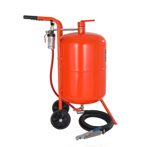 VEVOR 20 Gallon Sand Blaster, 60-110 PSI High Pressure Sandblaster, Portable Abrasive Blasting Tank, Air Sand Blasting Kit with 4 Ceramic Nozzles and