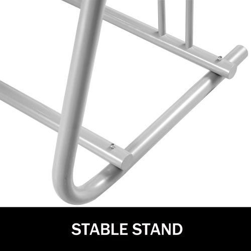 VEVOR 111" Length Floor Bike Rack 9 Holders,All-Steel Grid Bike Rack ,Single-side Storage Stand,For Garages Streets Yards