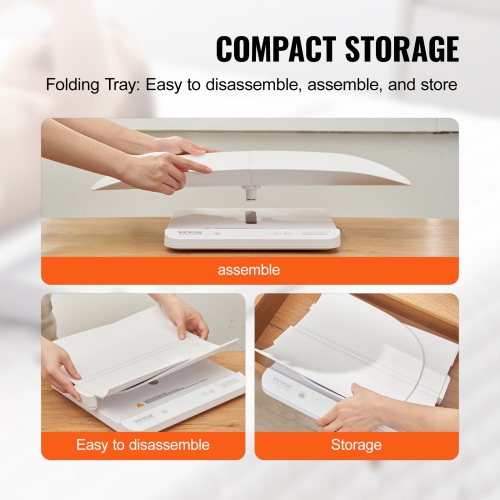 VEVOR 66LBS Capacity Baby Scale, 2-in-1 Infant Weight Scale with Detachable Tray, Digital Baby Scale for Weighing with Hold & Tare Function, 5 Units