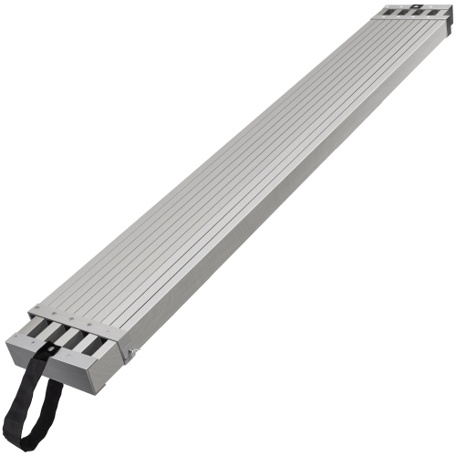 VEVOR  9-15 Feet Telescoping Aluminum Work Plank, 500Lbs Capacity, 12.5 Inch Width Aluminum Scaffold Plank, Extension Staging Plank w Skid-Proof