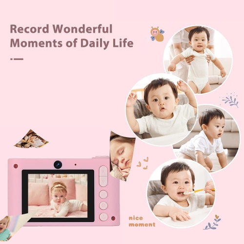 Digital camera children's toy CCD camera, can take pictures and record videos, HD camera, small SLR camera [black]