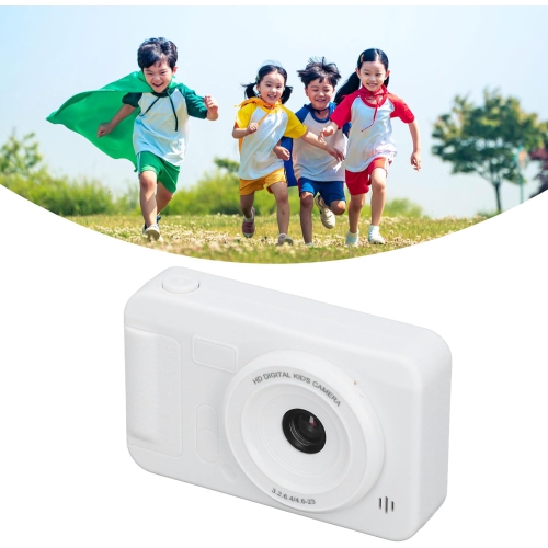 Appareil photo numérique HD blanc de 40 Mpx - Enregistrement vidéo 1080p, zoom 8x, mise au point automatique, design compact, appareil photo rétro