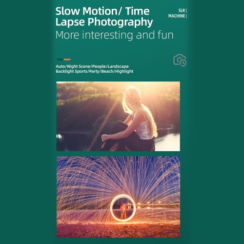 Compact Retro CCD White UHD Retro Camera, 64GB Memory + Card Reader – 48MP Photo, Time-lapse