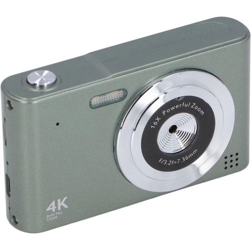 GREEN SCENIC  4K 48Mp HD Retro Digital Camera (No Card) – 16X Zoom, 2.4" HD Screen, Ccd Image Stabilization