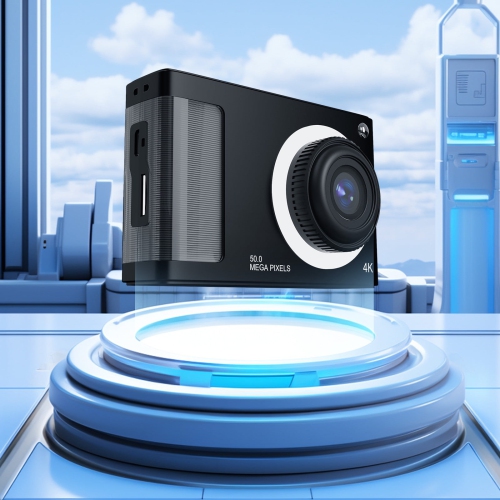 [Black] HD CCD digital camera for students, anti-shake, compact and portable, retro travel camera card 32G memory card