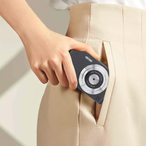 Black 4K 48MP HD Retro Digital Camera – 16x zoom, 2.4" HD screen, CCD image stabilization