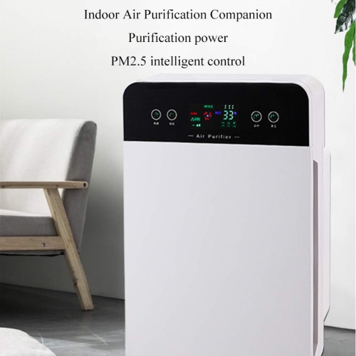 360° Smart Air Purifier – Automatically Adjusting HEPA and Ion Electrostatic Filtration, 99% Particle Removal, Child Lock – For Home and Bedroom