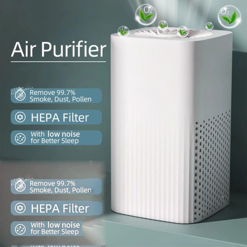 Desktop air purifier, removes smoke and odor, suitable for small bedrooms, removes formaldehyde, silent air purifier, fresh air blower