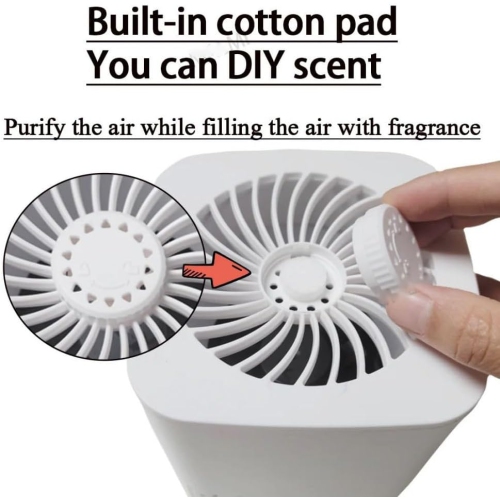 Desktop air purifier, removes smoke and odor, suitable for small bedrooms, removes formaldehyde, silent air purifier, fresh air blower