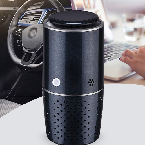 GREEN SCENIC  Portable Hepa Air Purifier for Car And Office - Five-Stage Filtration, \w Uv Sterilization Function, Auto Mode, USB Charging - Removes