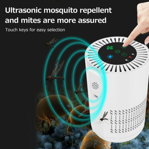 Desktop air purifier home bedroom pet deodorizer indoor car disinfection negative ion air purifier mini 100 mg/hour 360° negative ion damage