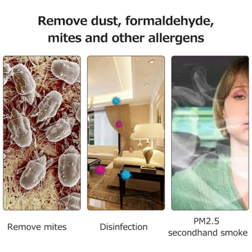 Desktop air purifier home bedroom pet deodorizer indoor car disinfection negative ion air purifier mini 100 mg/hour 360° negative ion damage