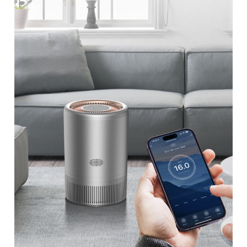 Ionisateur avec contrôle Wi-Fi – capture les bactéries, la fumée et le pollen – élimination de la formaldéhyde, conception silencieuse
