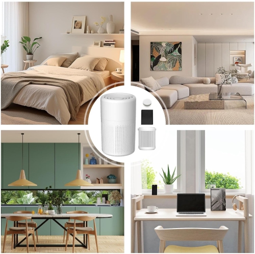 Purificateur d'air professionnel HEPA pour la maison – éliminateur d'allergènes et d'odeurs, fonctionnement silencieux, idéal pour les propriétaires